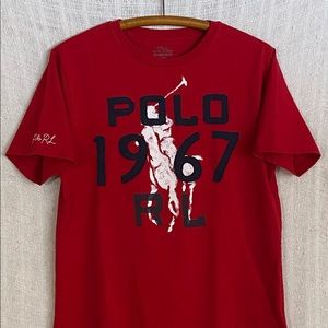 Polo Ralph Lauren Boy’s Red Embroidered S/S T-Shirt
